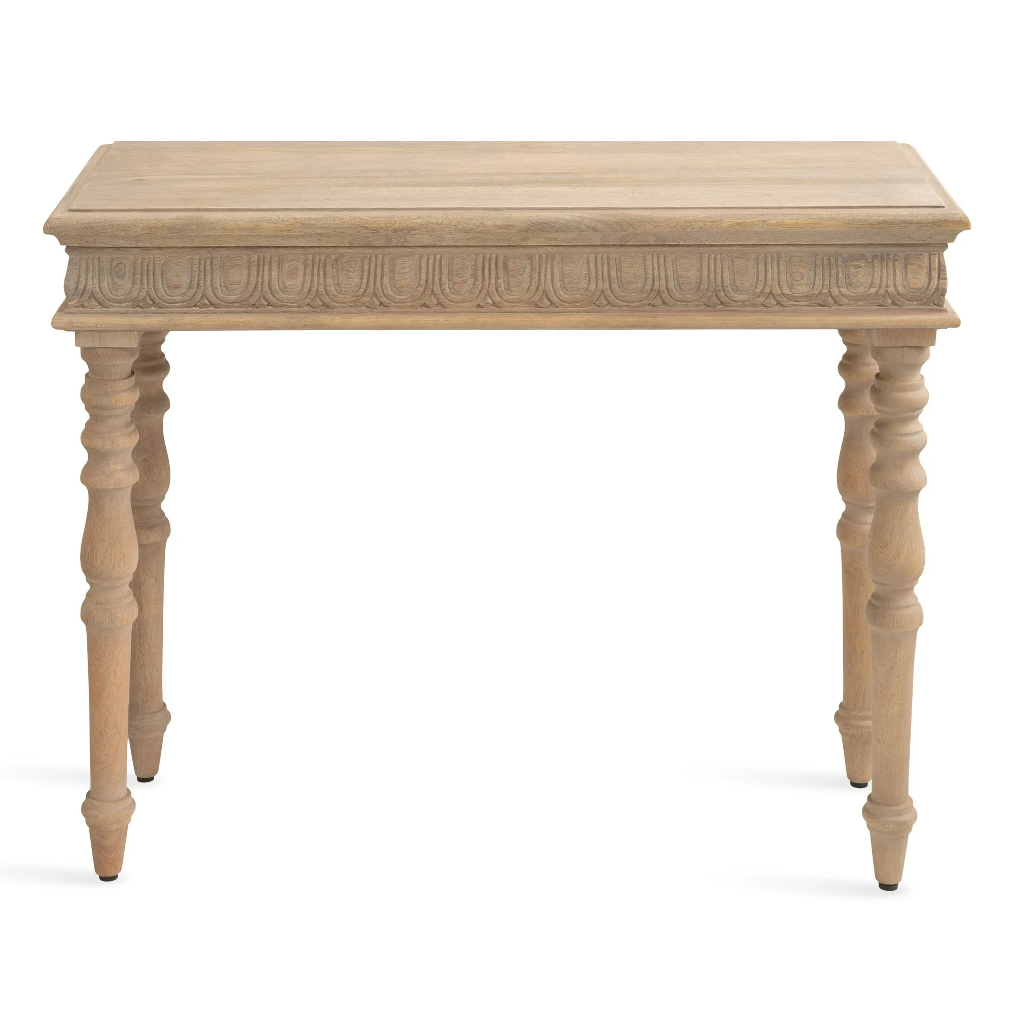 Kate and Laurel Patresa Traditional Carved Wood Console Table, 36 x 30 x 14, Natural, Decorative ... | Walmart (US)
