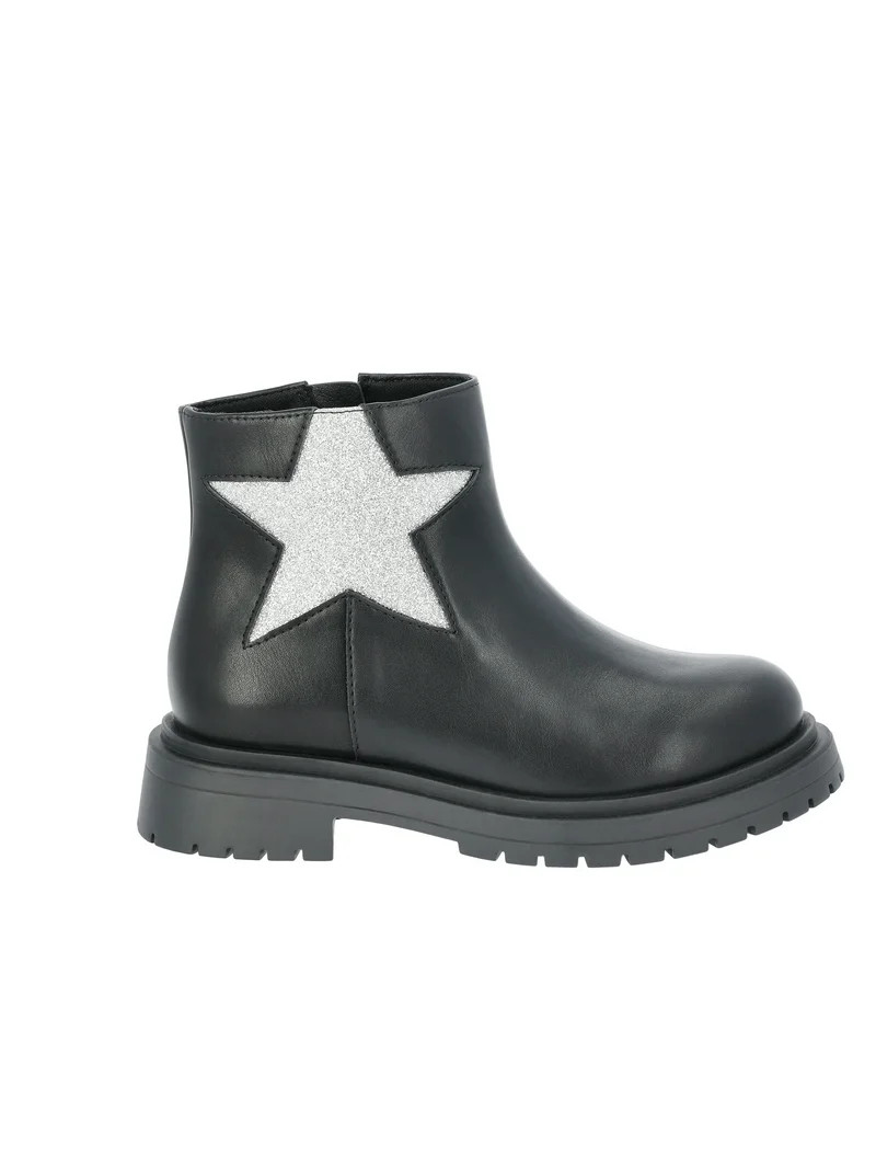 Wonder Nation Toddler and Girls Glitter Star Chelsea Boots | Walmart (US)
