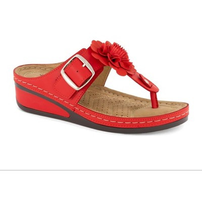 Andrea Women's Stylish Sandals 94751-3887561 Red 6 | Target
