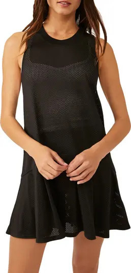 Courtside Pleated Semisheer Mesh Dress | Nordstrom