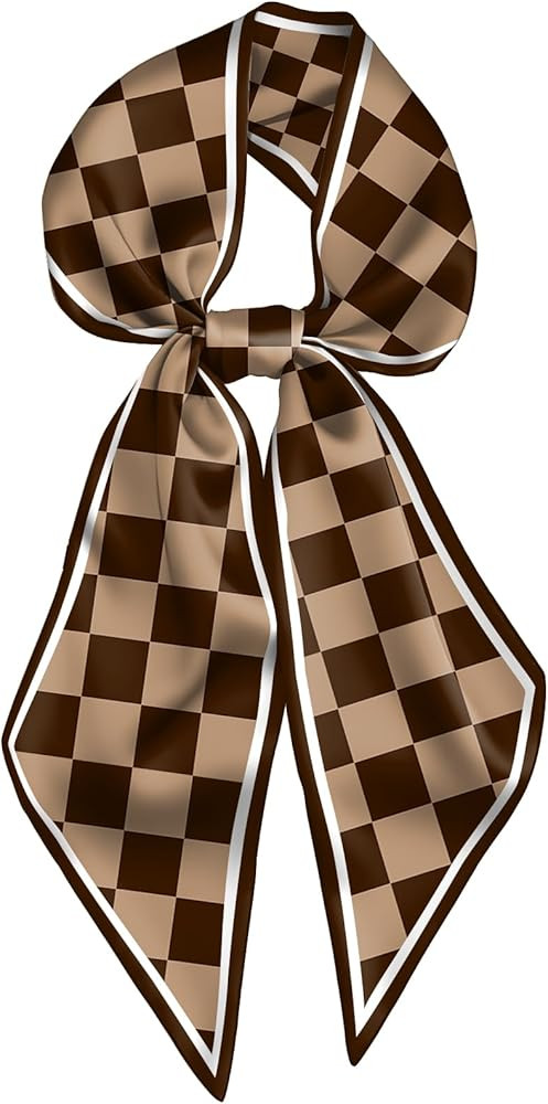 Head Hair Scarf Neck Silk Feeling Scarves Long Thin Satin Fashion Handbag Cute Decoration Women G... | Amazon (US)