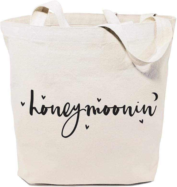 The Cotton & Canvas Co. Wedding, Bridesmaid Gift, Beach, Shopping and Travel Resusable Shoulder T... | Amazon (US)