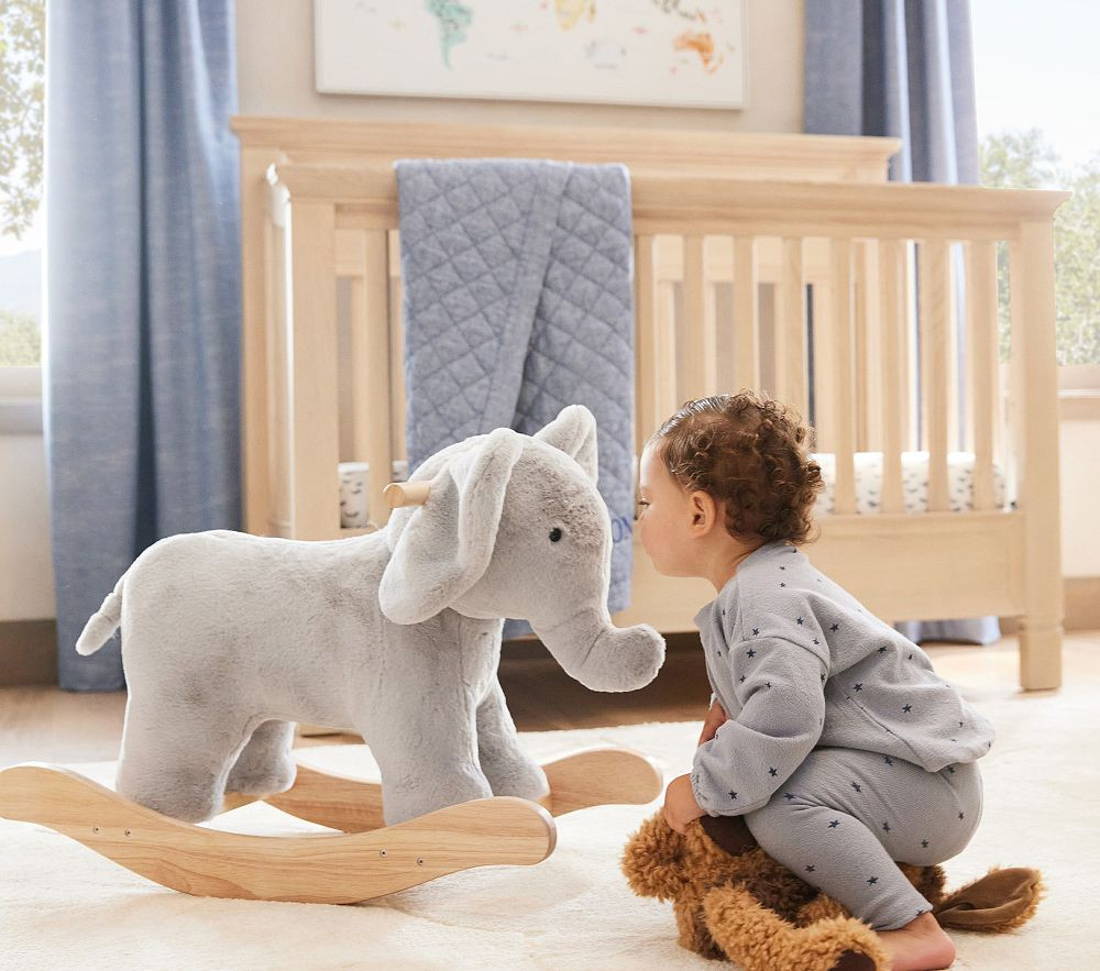 Elephant Critter Plush Nursery Rocker | Pottery Barn Kids