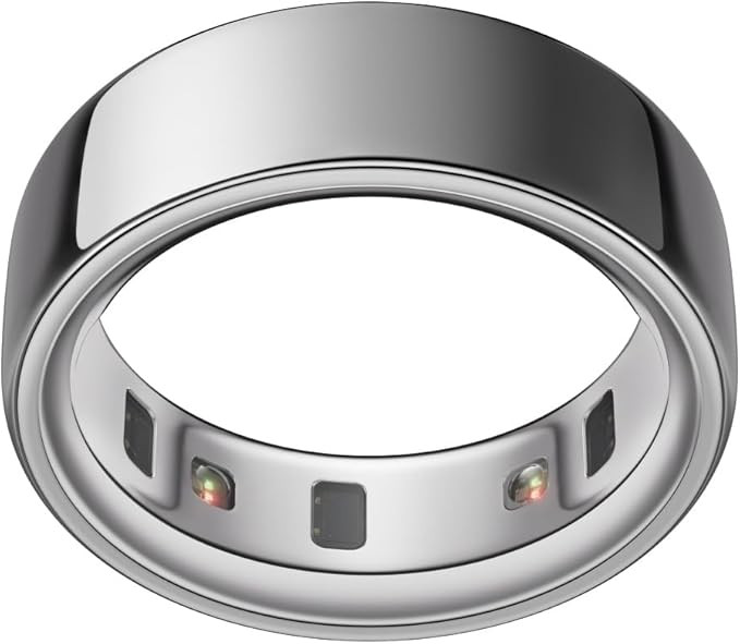 OURA Ring 4 - Silver - Size 6 - Smart Ring | Size First Ring 4 Sizing Kit | Sleep Tracking Wearab... | Amazon (UK)