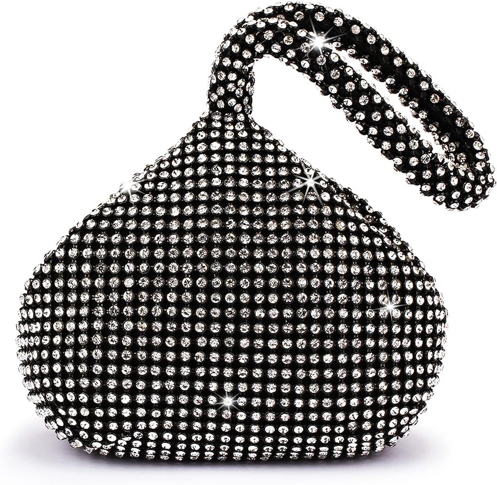 BABEYOND 1920s Flapper Handbag Clutch 20s Gatsby Crystal Evening Clutch Bag | Amazon (US)