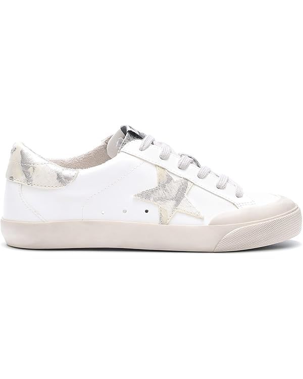 Sadie Rubber Sole Lace-up Leather Star Sneakers | Amazon (US)