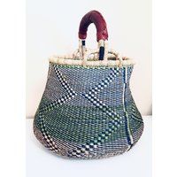 Round Bolga, Bolga Basket, African Basket, African Tote Bag, Tote Bag, Basket, Market Basket, Handmade Basket, Holiday Gifts, Gifts for her | Etsy (US)