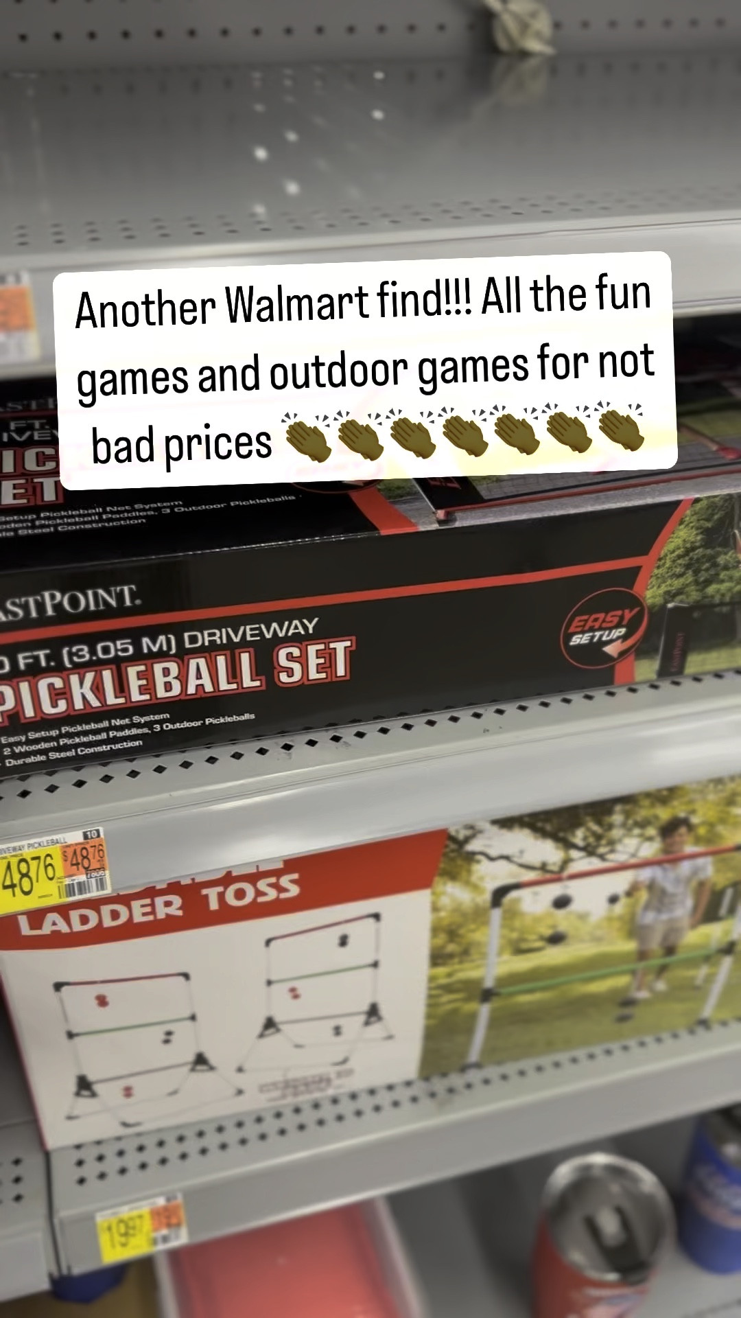 All the fun summer games at Walmart for amazing prices. Pickleball set, ladder ball, bean bags, kan jam & more. Stock up for the Fourth of July! 

#LTKSummerSales #LTKSeasonal #LTKxWalmart