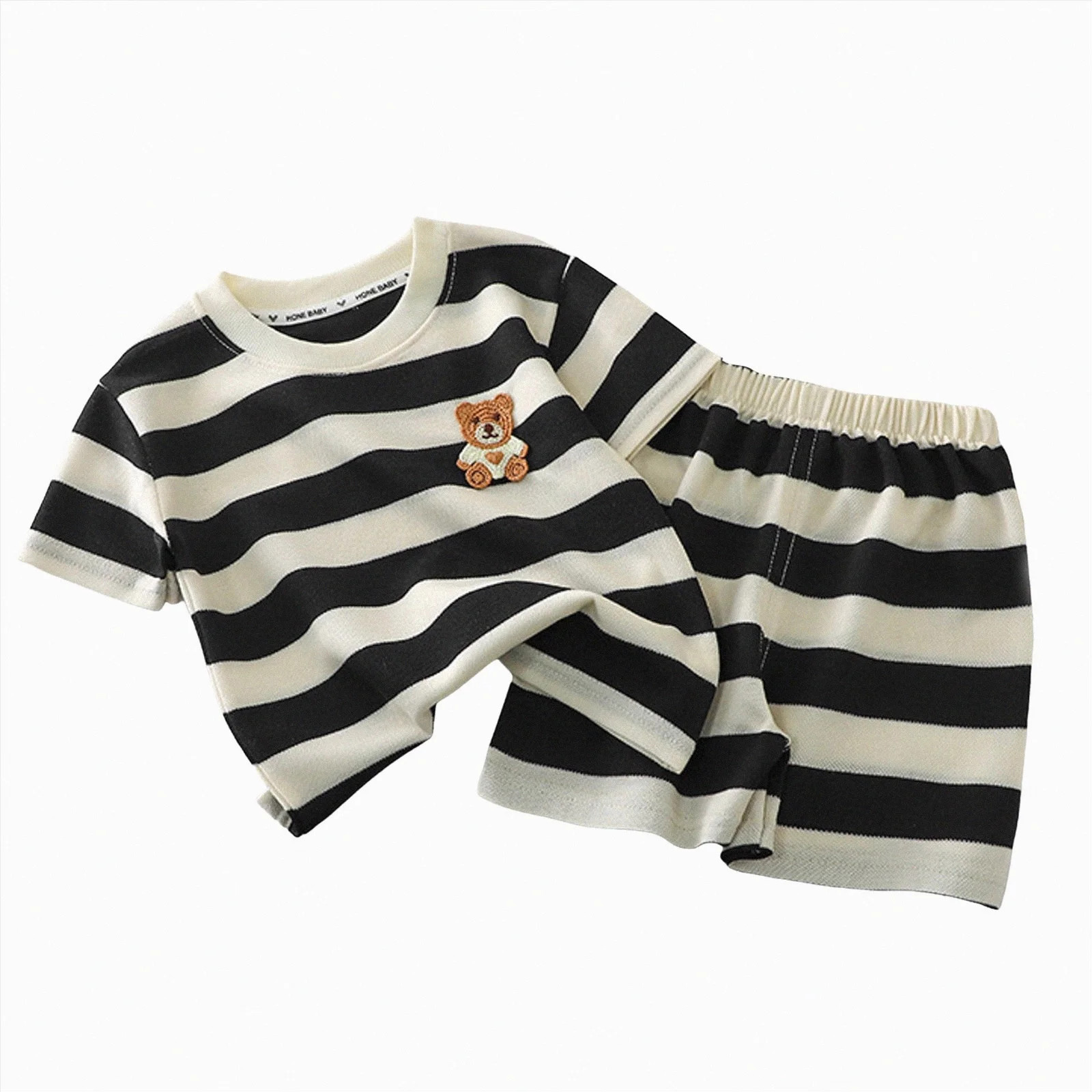 kpoplk Baby Boy Summer Outfit Bunny Truck Embroidery Tops and Plaid Shorts Set Toddler Boy Spring Summer Clothes(Black,3-4 Y) - Walmart.com | Walmart (US)
