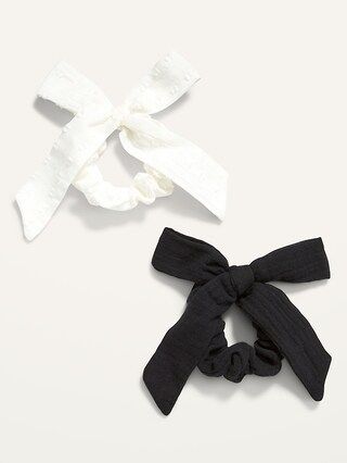 Ribbon Bow Hair Tie 2-Pack for Women | Old Navy (US)