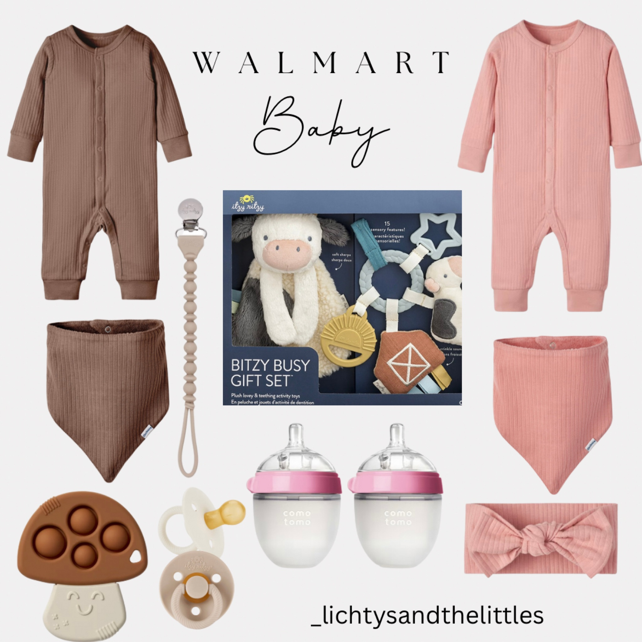 Walmart baby gift! What a cute baby shower gift from Walmart! Onesies on sale for only $7 & the bibs and bows are on sale for $3!!! Also amazing brands like Itzy Ritzy & Comotomo! 

#LTKbaby #LTKGiftGuide