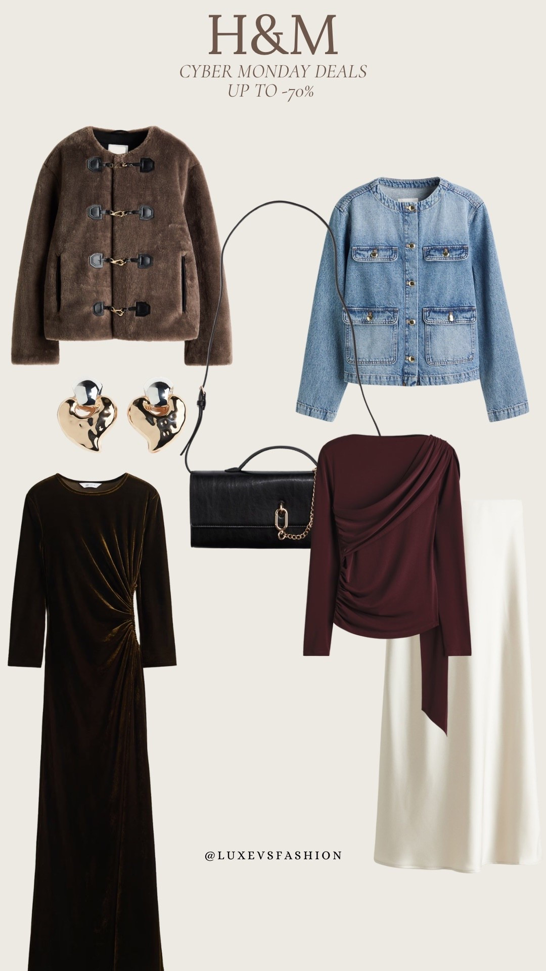 H&M Cyber Monday sale is too good! My curated picks: Cozy coats, denim layers, velvet dresses, and chic holiday pieces. 


#LTKcybersale #LTKsatinskirt #HMsale
#HMcybermonday #hmjackets #hmcoats #hmholidayfits #winterfashion 

 

#LTKsale #LTKholiday #LTKpartywear