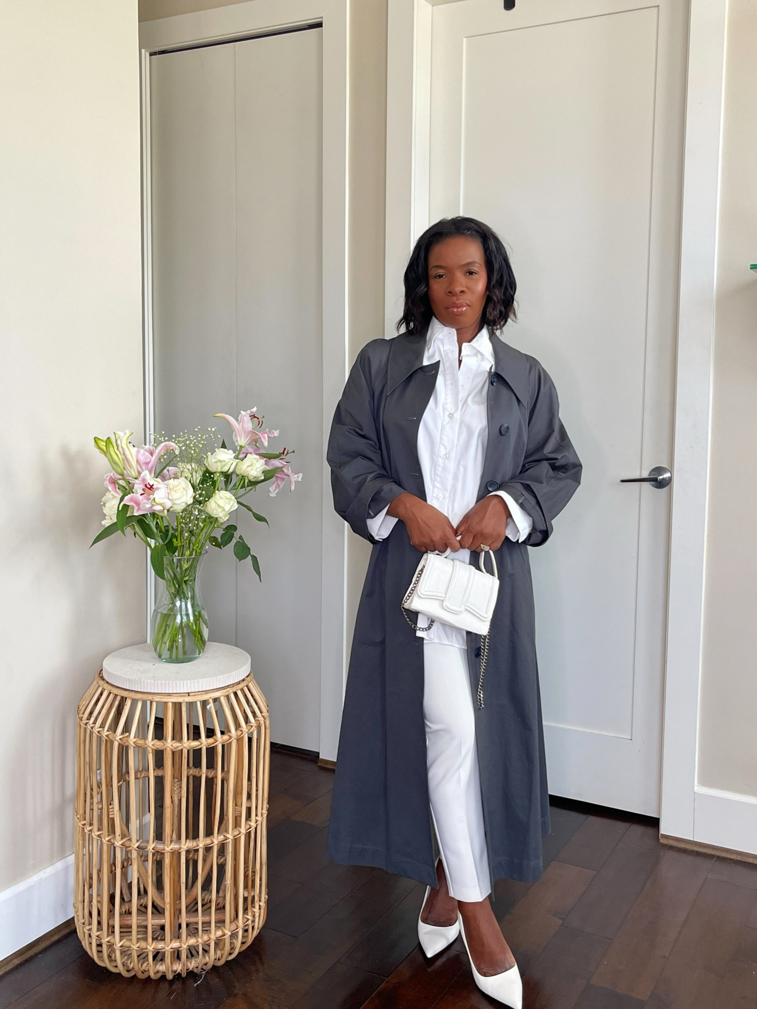 A monochromatic base makes for easy styling with any color trench coat. You could also wear a blazer instead of the trench, 

#LTKWorkwear #LTKStyleTip #LTKOver40