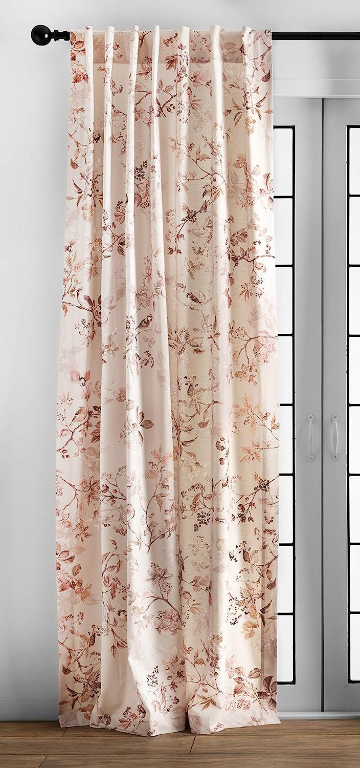 Maison d' Hermine Curtain 100% Cotton 50"x96" Curtains 1 Panel Easy Hanging with a Rod Pocket & L... | Amazon (US)