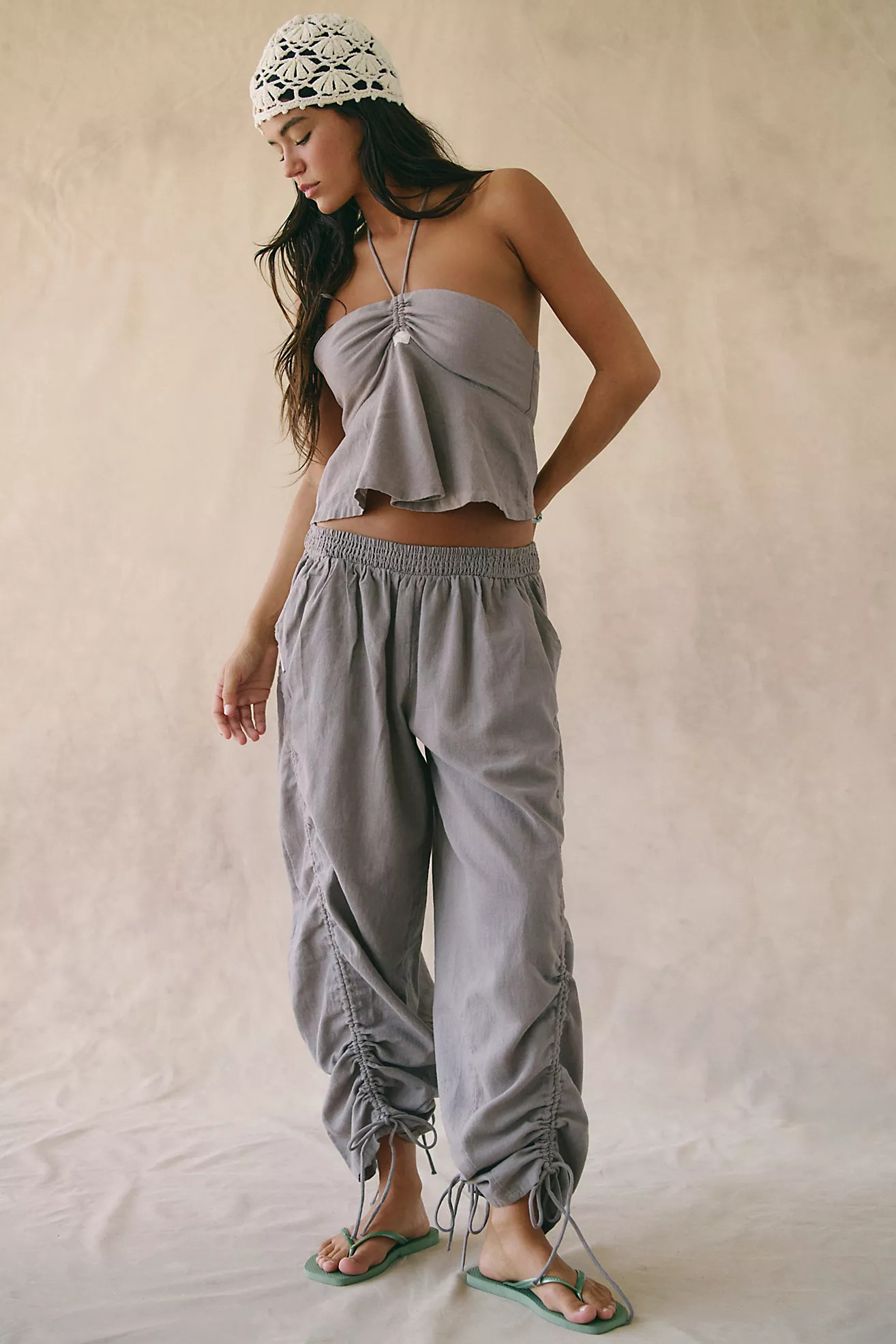 Lunasol Cotton-Linen Pant Set | Free People (Global - UK&FR Excluded)