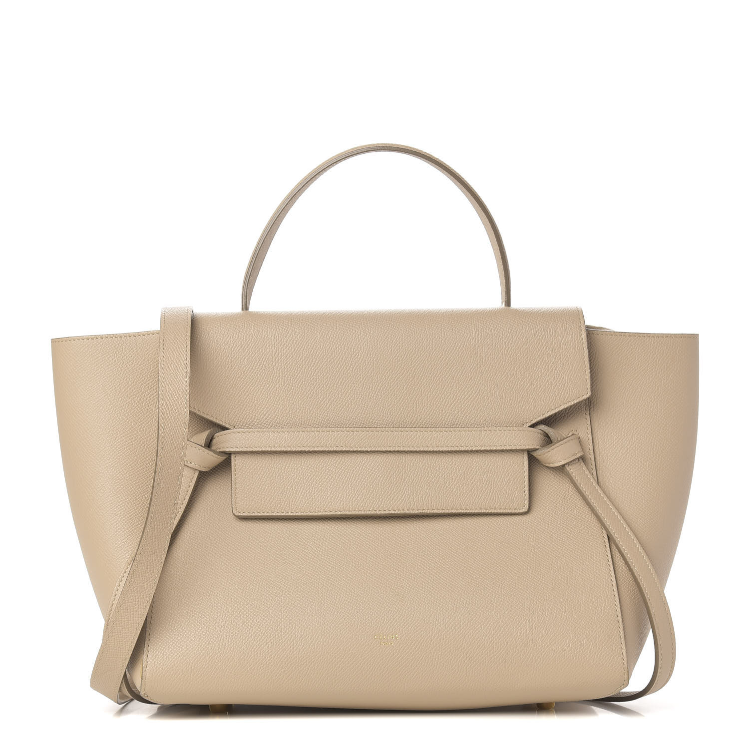 Grained Calfskin Mini Belt Bag Light Taupe | Fashionphile