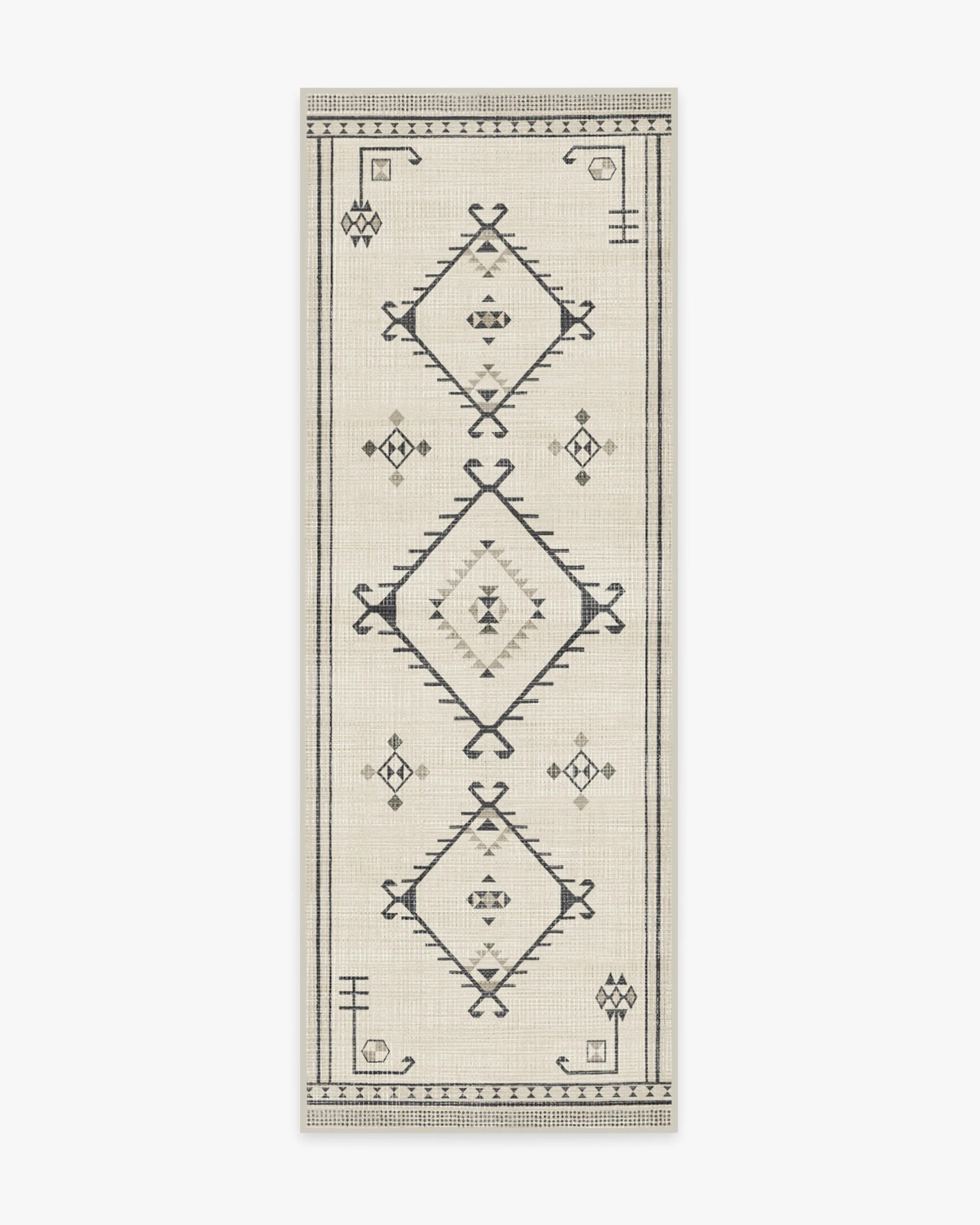 Damali Black & White Rug | Ruggable