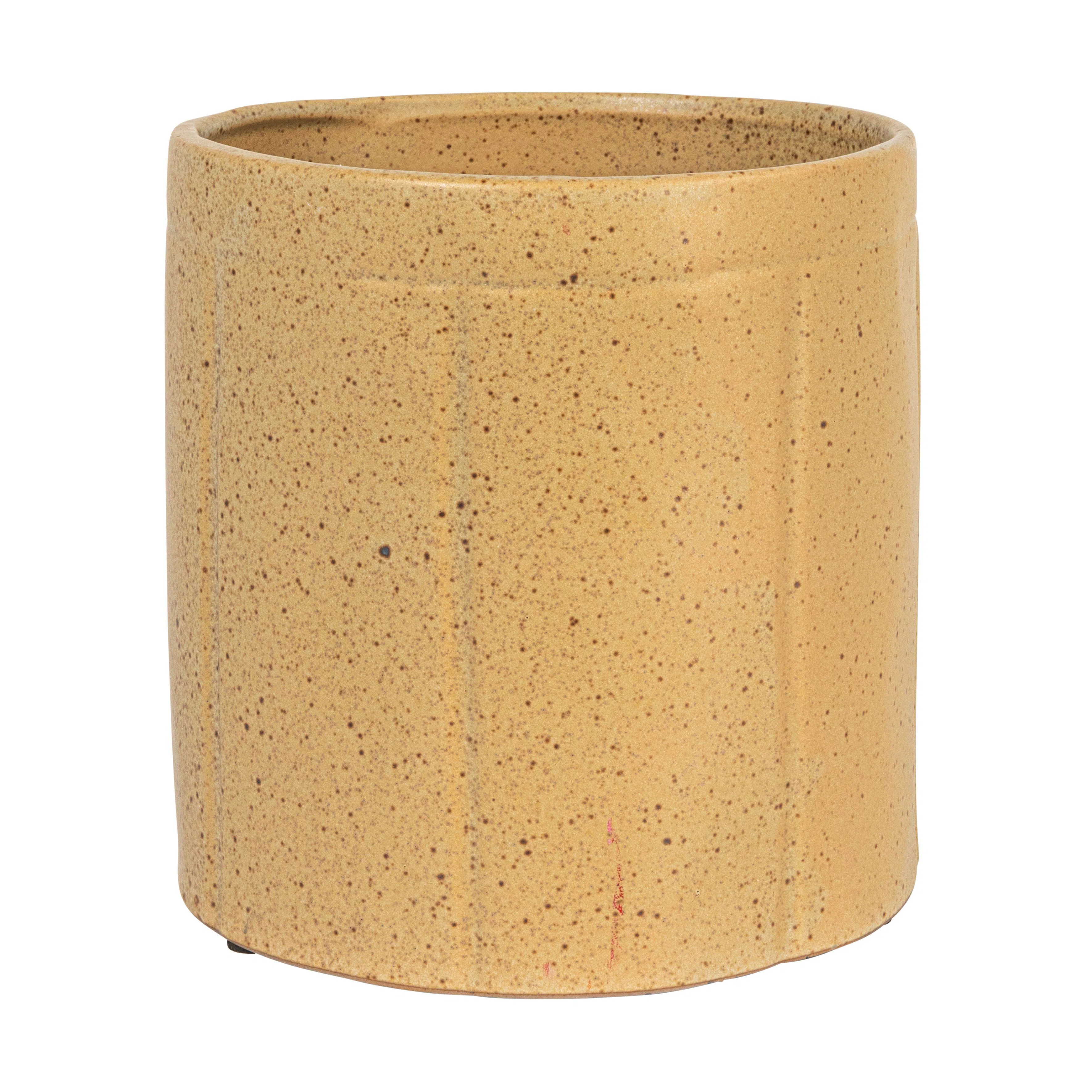 Loon Peak® Decorative Stoneware Crock with Line Detail | Wayfair | Wayfair North America