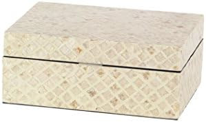 Deco 79 Coastal Shell Box, Set of 2, 8", 12"W, Beige | Amazon (US)