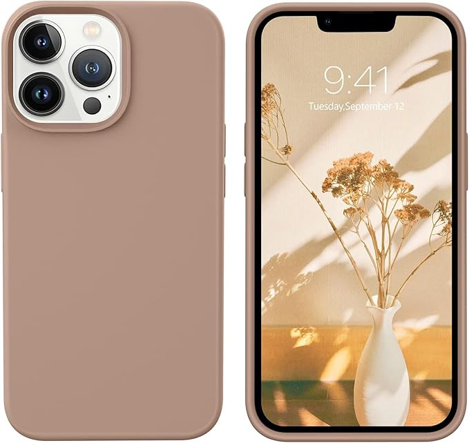 GUAGUA Compatible with iPhone 13 Pro Max Case 6.7 Inch Liquid Silicone Soft Gel Rubber Slim Micro... | Amazon (US)