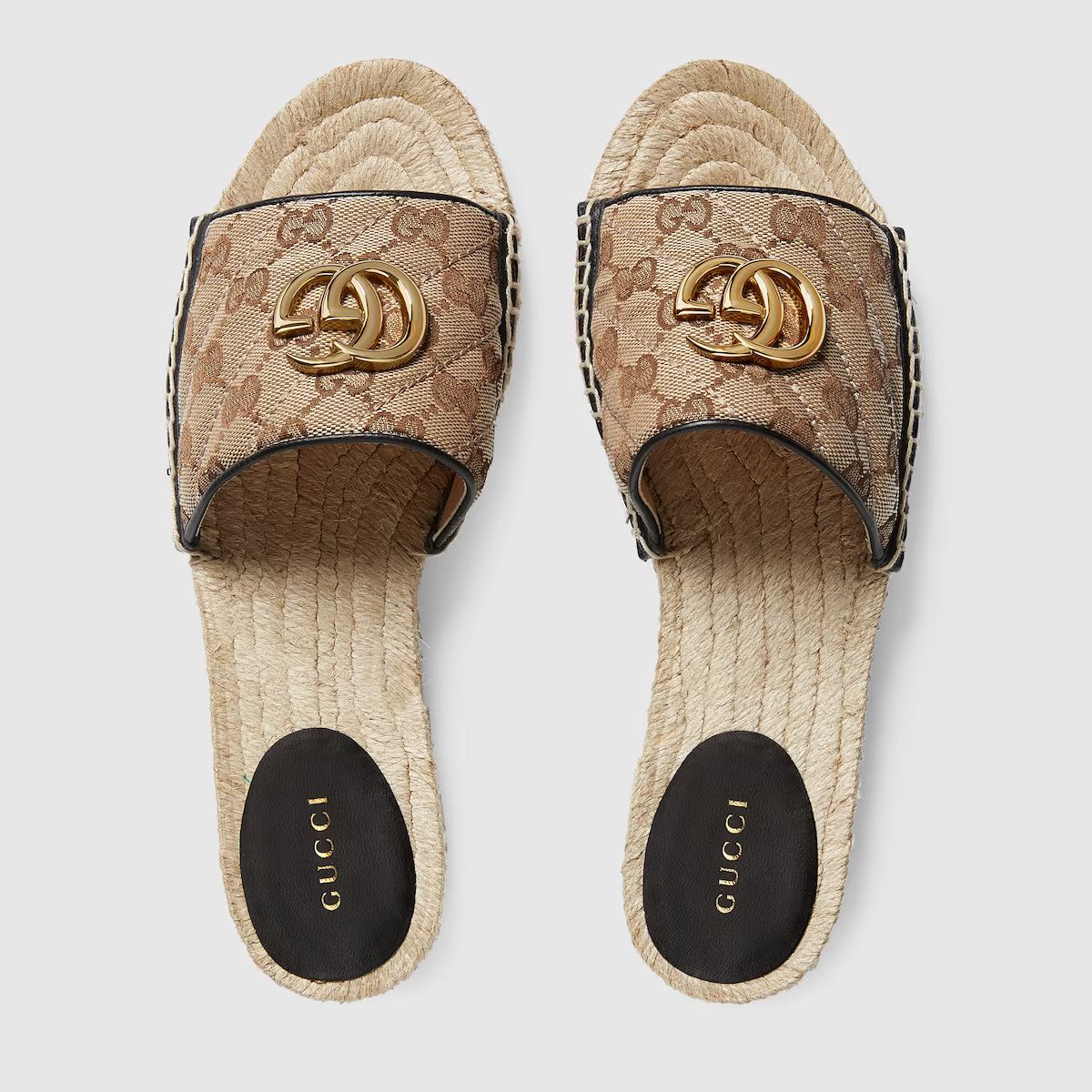 Women's GG matelassé canvas espadrille sandal | Gucci (US)