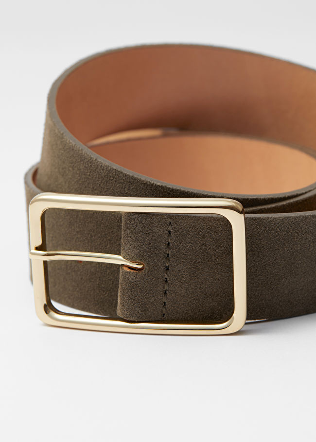 Ledergürtel mit rechteckiger Schnalle | & Other Stories (DE + FR)