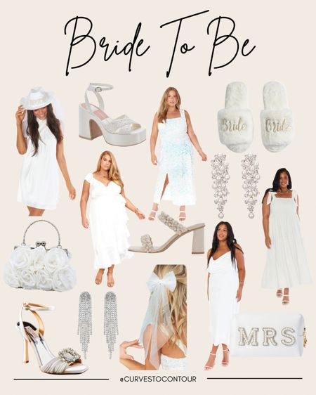 Bride to Be Dresses & Accessories 
#bride #bridal #bridalaccessories 

#LTKcurves #LTKstyletip #LTKwedding