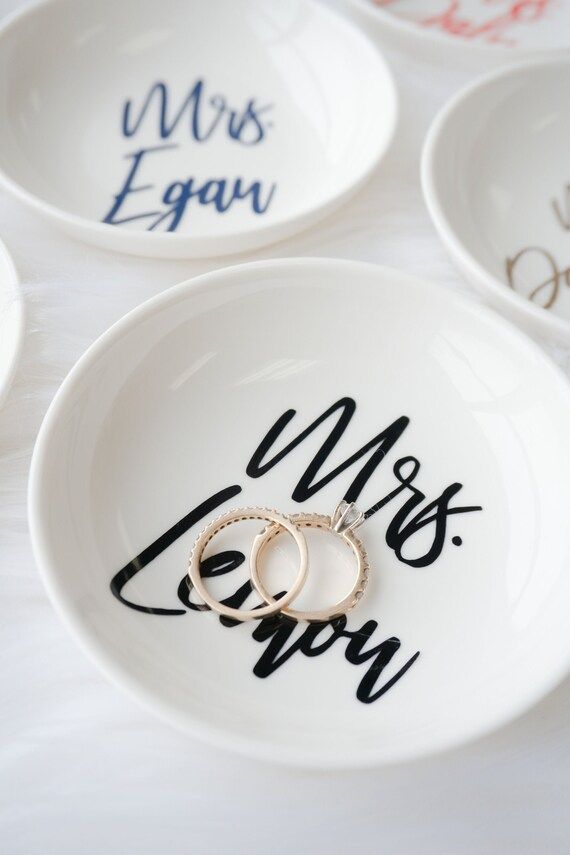 Personalized Mrs Ring Dish  Engaged Ring Dish Personalized | Etsy | Etsy (US)