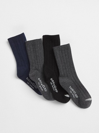 Gap Baby Dress Socks (4-Pack) Multi Size 12-24 M | Gap US