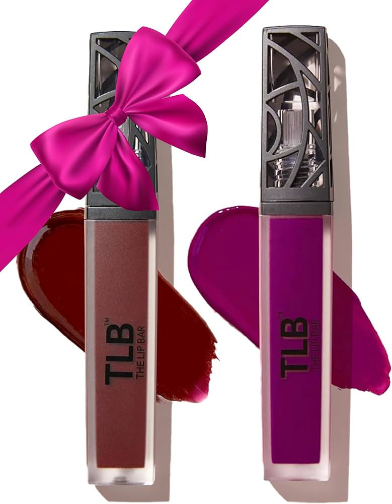The Lip Bar - Nonstop Liquid Matte Lipstick Mini 2-Pack, Rebel (Deep Burgundy) + Prima Donna (Fus... | Amazon (US)