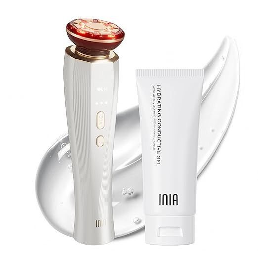 INIA 3-in-1 Skin Tightening Device True Beauty Glow Facial Massager Red Light Therapy for Face an... | Amazon (US)