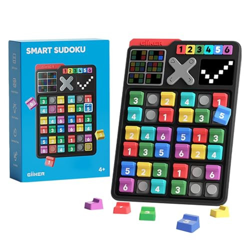 GiiKER Smart Sudoku Puzzle Games, Original 2500 Challenges Sudoku for Kids, Brain Teaser Puzzle for Kids, Travel Games Birthday Gifts for Boys Girls, Easter Basket Stuffers Toys for All Ages | Amazon (US)