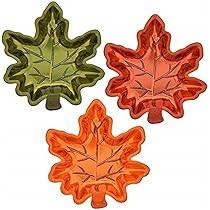 3 Pack of Fall Autumn Leaf Candy Dishes | Amazon (US)