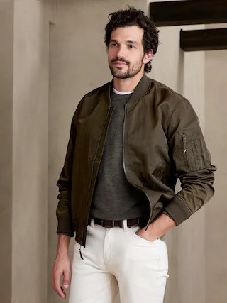 Heritage Bomber | Banana Republic Factory