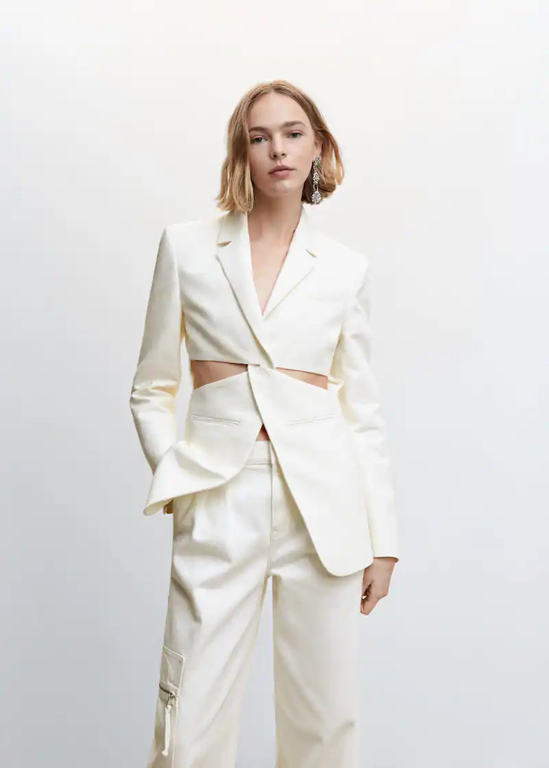 Structured blazer with cut-out | MANGO (US)