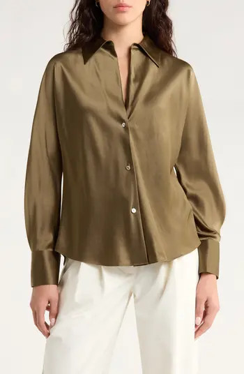 Silk Button-Up Shirt | Nordstrom