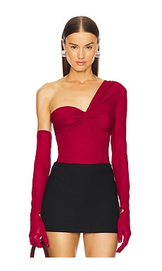 Michael Costello x REVOLVE Nobu Bodysuit in Red from Revolve.com | Revolve Clothing (Global)