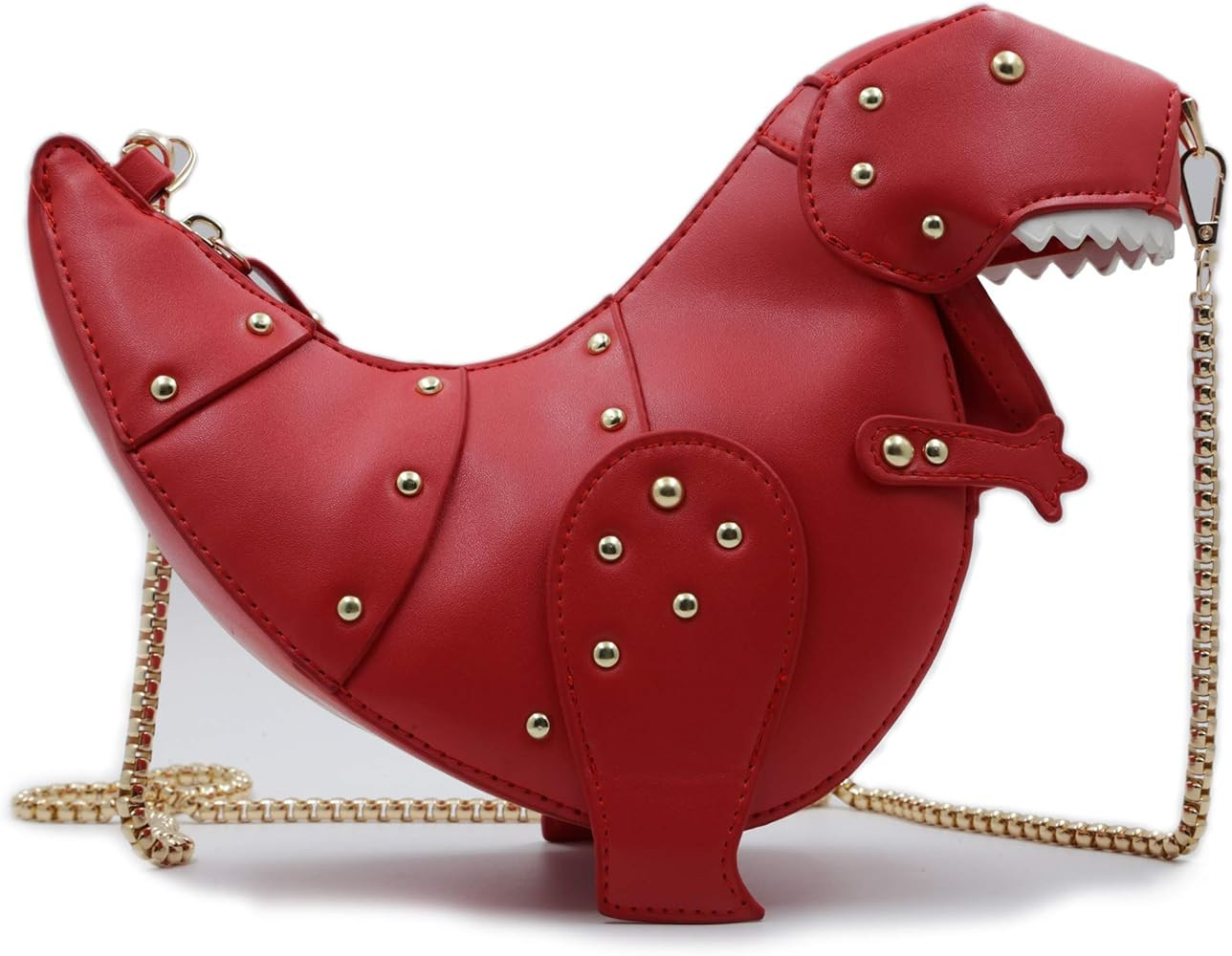 QiMing Dinosaur Shoulder Purses,PU Stegosaurus CrossBody Bag for Girl Women | Amazon (US)