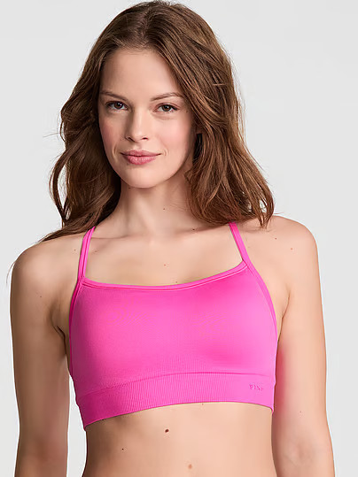 Seamless Air Light-Support Sports Bra, Pink, Ldd - Women's Sport Bras - PINK | Victoria's Secret (US / CA )