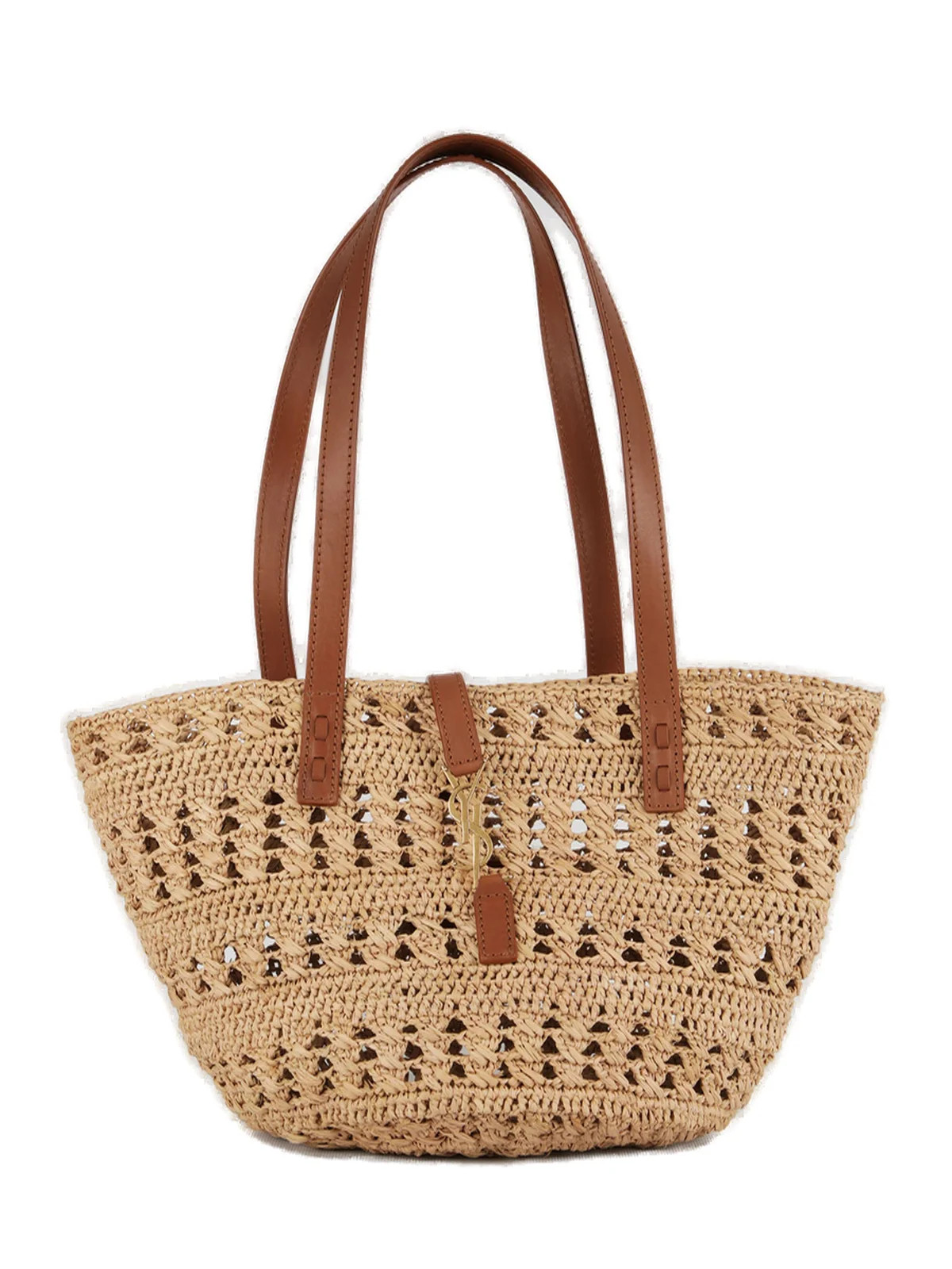 Saint Laurent Panier Logo Plaque Tote Bag | Cettire Global
