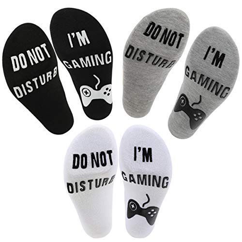3 Pairs Do Not Disturb I'm Gaming Socks - YHZFS Mens Funny Dress Sock for Gamer Teen Young Boy No... | Walmart (US)