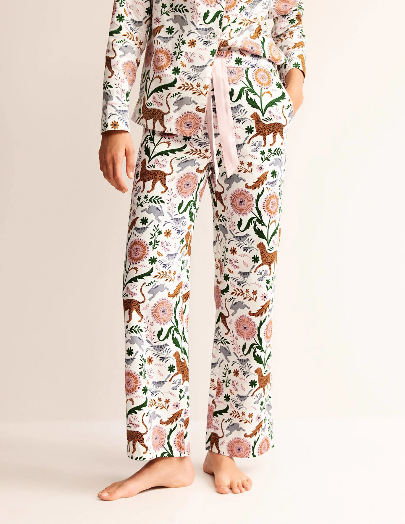 Cotton-Sateen Pajama Bottoms | Boden (US)