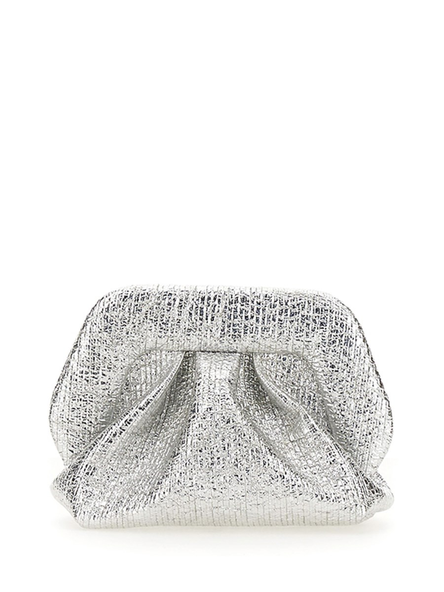 CLUTCH GEA CRUMPLED LAMINATED | Eleonora Bonucci Worldwide Luxury