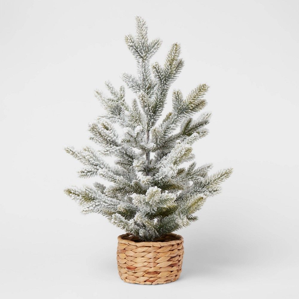 2ft Artificial Christmas Tabletop Flocked Tree - Threshold | Target