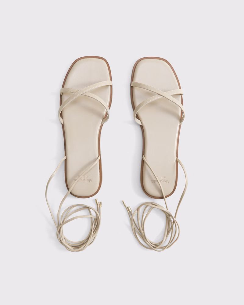 Ankle Lace-Up Sandals | Abercrombie & Fitch (US)