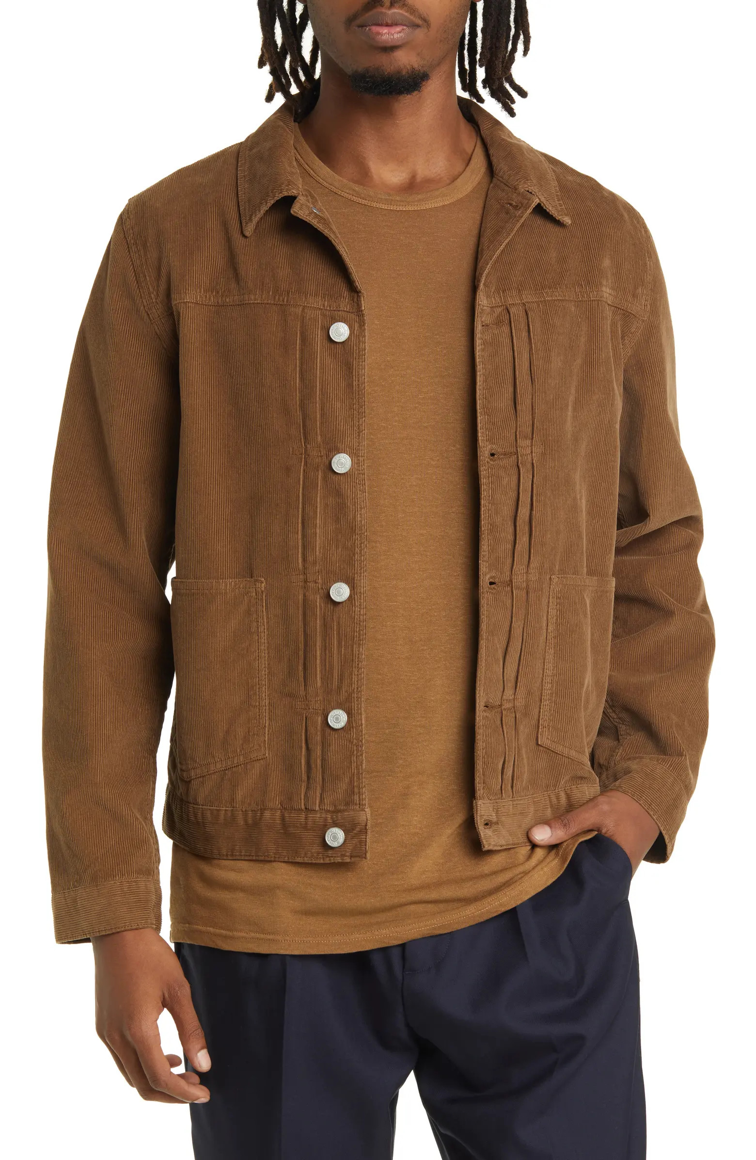 Officine Générale Leo Cotton Corduroy Shirt Jacket | Nordstrom | Nordstrom