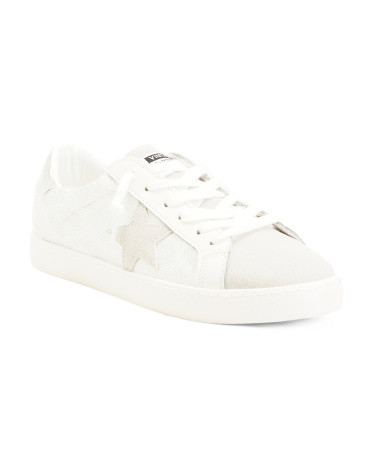 Leather Carla Croco Star Sneakers | TJ Maxx