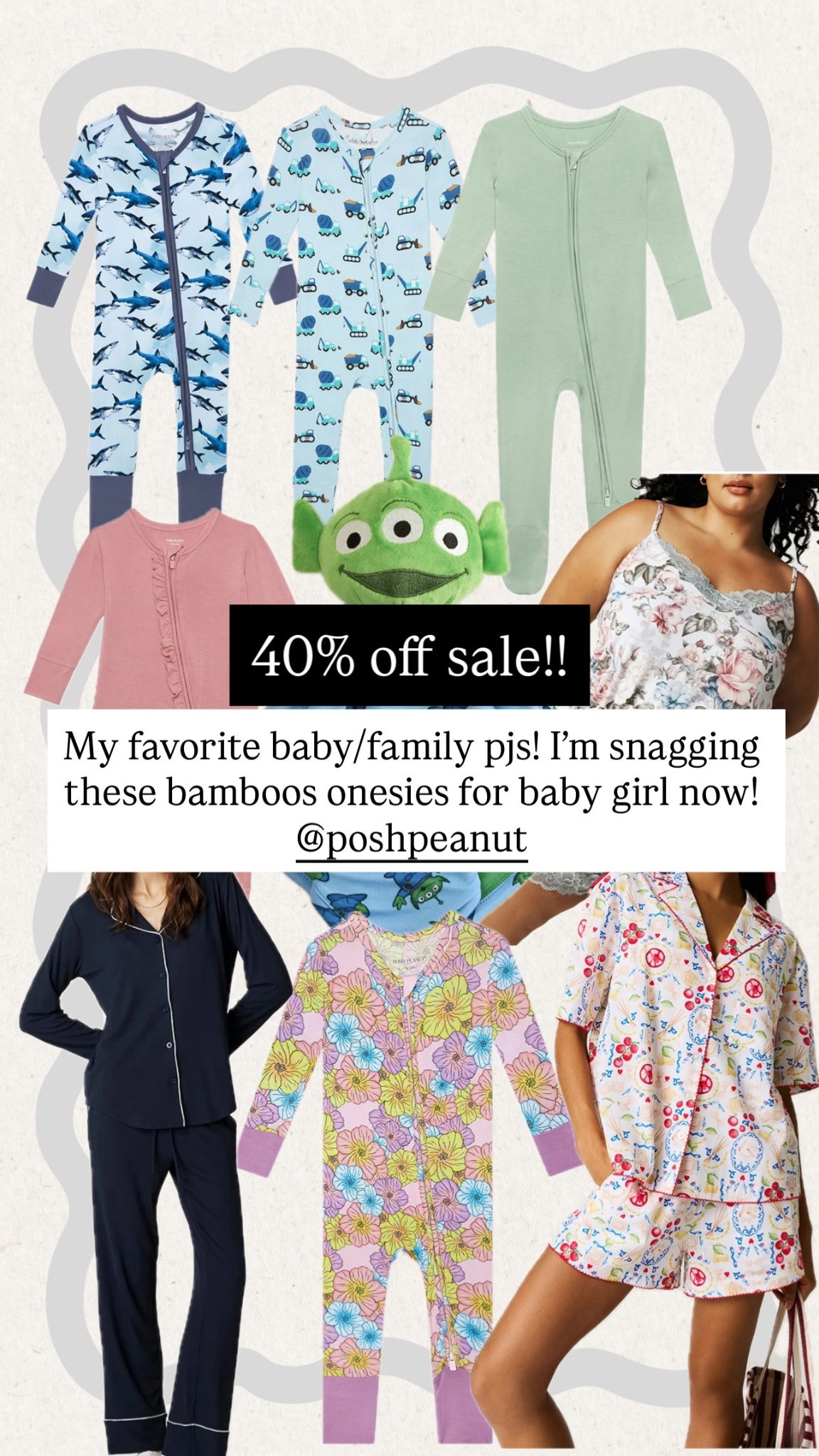 An extra 40% off sale price, perfect if you got a baby on the way! Plus the adult pjs are amazing too! 

#LTKBaby #LTKHoliday #LTKCyberWeek