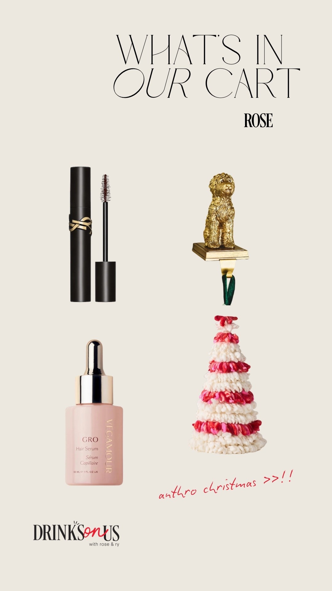 Products mentioned in S02: Episode 36 of Drinks On Us, “Whats In Your Cart?” segment!! 

#LTKBeauty #LTKSeasonal #LTKHoliday