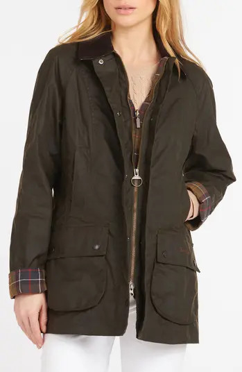 Barbour Classic Beadnell Coated Canvas Utility Jacket | Nordstrom | Nordstrom